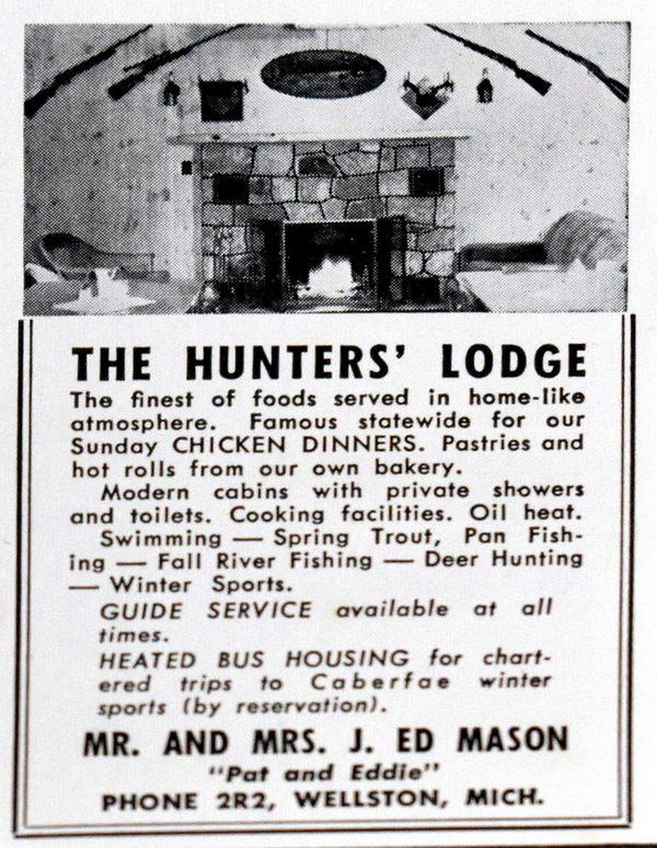 Hunters Lodge (Lumberjack Lodge, Vagabond Lodge) - Old Print Ad